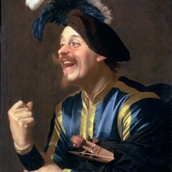 Portrait of a Laughing Violinist